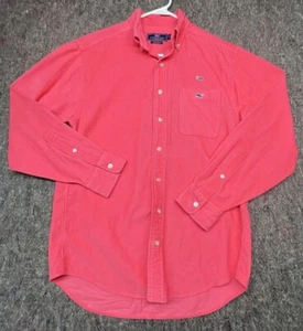 Vneyard Vines Mens Shirt Tucker Cotton Corduroy Button Down Whale Coral Small - Picture 1 of 10