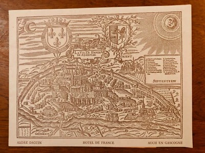 Menu de 1987 -  André DAGUIN HOTEL de FRANCE à AUCH - Photo 1/2