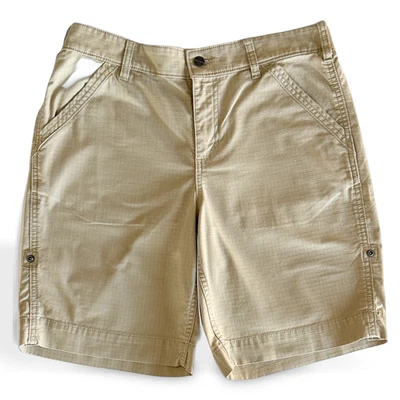 Женские бежевые шорты Carhartt размер 10 хлопок классическая рабочая одежда бывшие в употреблении в хорошем состоянии - Изображение 1 из 4