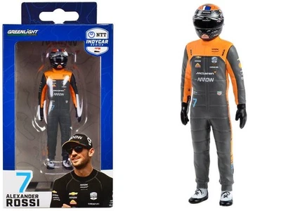 IndyCar 7 Alexander Rossi Arrow McLaren Driver Figure 1:18 NEW NTT Indy Car XP A - Image 1 of 4