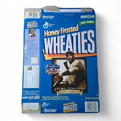 🔥Jackie Robinson Wheaties CerealBox 997 50th AnniversaryMLB Collector’s Edition - Image 1 of 4
