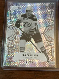 Patos paralelos Leo Carlsson Anaheim de cubierta superior escala de grises hielo 2024-25/99 #62 - Imagen 1 de 1