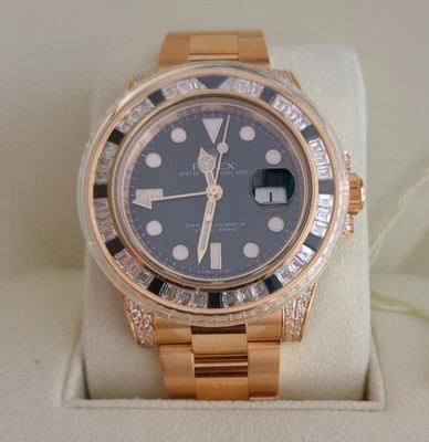 NUEVO Rolex GMT-Master II 116758SANR, 40 mm, oro amarillo, zafiro y diamante Foto 1 de 4