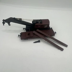 N scale Con-Cor Crane & Flat Car Conrail #001-602002 NOS. - Picture 1 of 19
