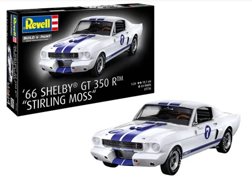 Revell SHELBY GT350 R 1966 "STIRLING MOSS" KIT 1:24 - Immagine 1 di 1