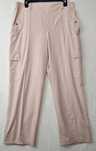 Athleta Vienna Cargo Pants Pink Lightweight Size 14 - Picture 1 of 13