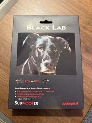 AudioQuest Black Lab Subwoofer Cable  - Image 1 of 3
