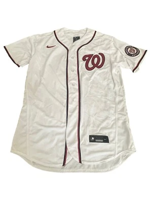 Nike Washington Nationals Authentic Team  Home Jersey White Size 48 - Image 1 of 4