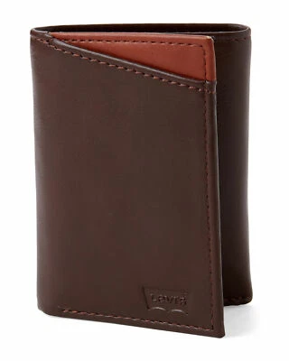 Cartera de cuero de seguridad triple pliegue Levi's para hombre bloqueo RFID-Selecciona color y estilo--N Foto 1 de 4
