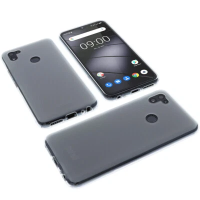 BLUE-HANDY Hülle für Gigaset GS5 / PRO Tasche Schutz Handytasche TPU Gummi Case Transparent