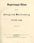 Regierungsblatt für das Königreich Württemberg vom Jahr 1860 (Jahresband)