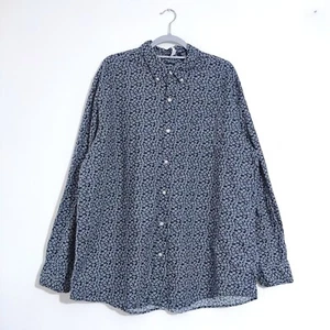 Ralph Lauren Chaps Hemd dunkelblau geblümt XXL weiß AOP Langarm Herren Freizeit - Bild 1 von 16