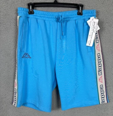 Pantalones Cortos Kappa Para Hombres Logo Cinta Express Bolsillos con Cordón Cintura Elástica Azul XL NUEVOS CON ETIQUETAS Foto 1 de 4