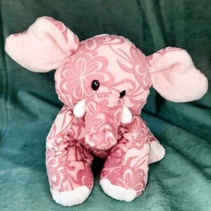 Ganz Pink Batik Webkinz Elephant Hm458 No Code 7" Tall - Picture 1 of 9