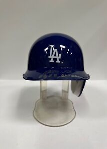 Bill Russell Signed LA Dodgers Mini Helmet '81,88 WS Champs' JSA W738949