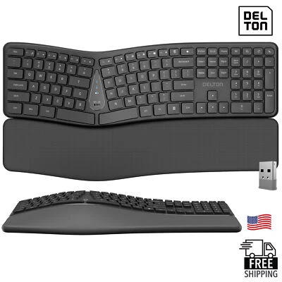 Delton KB250 Wireless Ergonomic Keyboard -  Black - Image 1 of 4