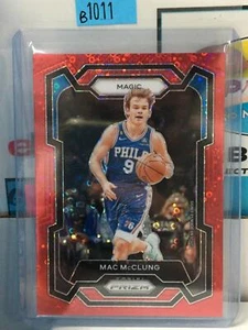 2023-24 Prizm MAC MCCLUNG Red Fast Break /100 SLAM DUNK CHAMP #258 76ers #B1011 - Picture 1 of 1