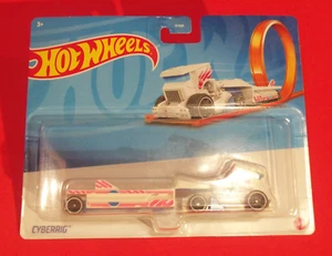 HOT WHEELS - NUEVO - TRACKIN TRUCKS - TRACK STARS - CYBERRIG - BLANCO - Imagen 1 de 2