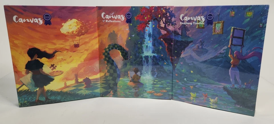 Canvas Base Game + 2 Expansions Deluxe Ed Boardgame by Road to Infamy SEALED (3) - Image 1 of 4