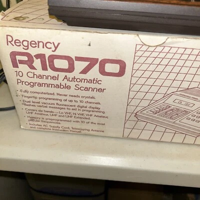 Vintage Regency R1070 Programmable Scanner Works Radio Receiver Extra CLEAN Used - Image 1 of 4