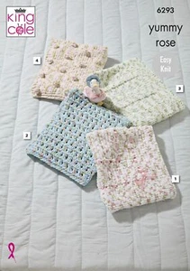 Mantas cómodas con patrón de tejido para bebé texturizadas o de encaje King Cole deliciosas 6293 - Imagen 1 de 3