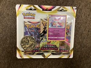 Pokemon TCG Sword and Shield Astral Radiance 3-Booster Blister Pack coin sylveon