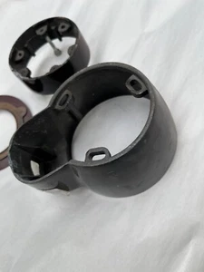 Porsche 356C guter Zustand gebraucht Lenksäulenverkleidung und Hupe Kontaktschiene - Bild 1 von 9