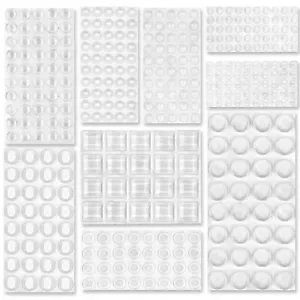 Door Buffer Pads, Clear Self-Adhesive Rubber Feet Bumper Stops - Picture 1 of 41