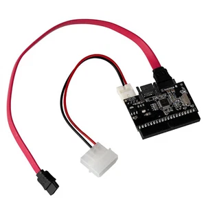 SATA IDE Converter Hard Drive CD DVD ROM Data Power Port Bi-directional Adapter - Picture 1 of 7