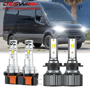 H15+H7 LED Headlight Hi/Low Beam for Mercedes Sprinter 1500 2500 3500 2019-2022 - Bild 1 von 11