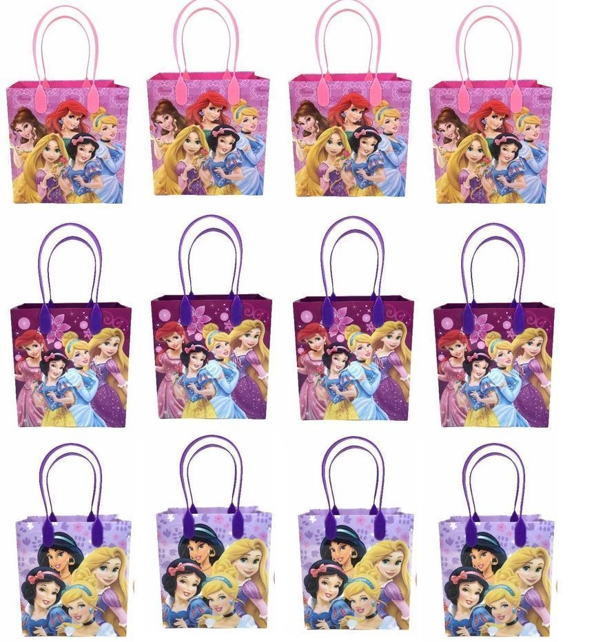12PCS Disney Princess Goodie Party Favor Gift Birthday Loot Bags NEW - Image 1 of 1