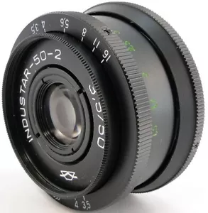 ⭐MINT⭐ INDUSTAR 50-2 3.5/50 Lens M42 + Adapt. Micro 4/3 MFT Mount Olympus Lumix - Picture 1 of 11