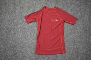 Playero Shirt Youth 14 Red White Spell Out Logo Rash Guard UPF 50 Beach Teens - Picture 1 of 12