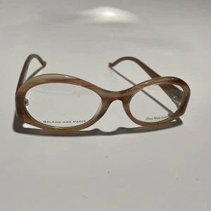 Rare Authentic Balenciaga BAL 0117 WLG 50mm Light Brown Glasses Frames Italy - Picture 1 of 4