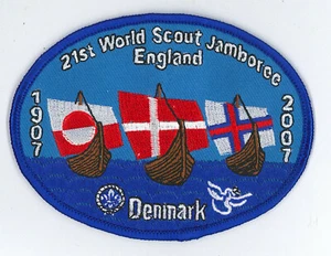 Parche contingente World Scout Jamboree DINAMARCA/SCOUTS DANESES 2007 - Imagen 1 de 2
