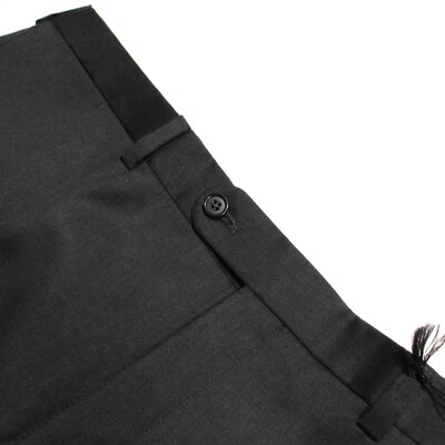 Garmany by Jack Victor NWT Super 110s Wool Dress Pants Size 40R US In Solid Gray - Image 1 of 4