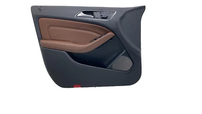 ⭕ 14-17 Mercedes-Benz B-Class Front Driver Side Door Panel Trim Cover Brown Left Foto 1 de 4