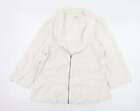 Signature Experican Womens White Jacket Size M Zip