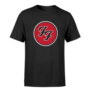 Foo Fighters T-Shirt Logo Dave Grohl Rock Official New Black - Picture 1 of 4