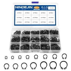 Kit surtido de anillos de retención externos anillos a presión, retenedor de clip circular... - Imagen 1 de 7