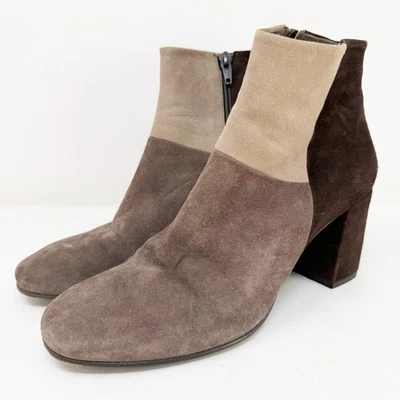 Botines Coclico para mujer marrón colorblock gamuza talla 39 EUR 8,5 EE. UU. tacón bloque Foto 1 de 4