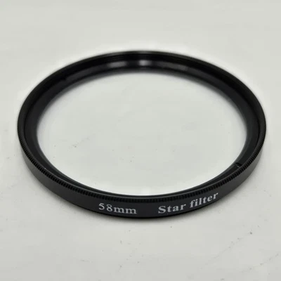 58mm Camera Lens Star Filter 8 Point Lens - Image 1 of 3