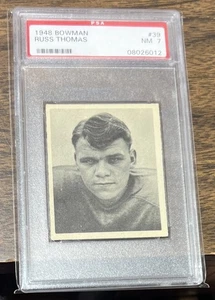 1948 Bowman Russ Thomas #39 PSA 7 Pop 17 Ohio State Detriot Lions - Bild 1 von 2