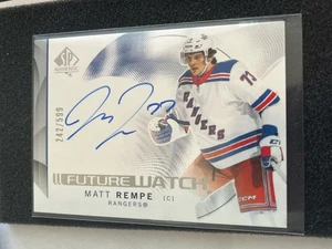 2024-25 SP Authentic Horizontal Future Watch #109 Matt Rempe RC Auto 242/599 - Picture 1 of 2