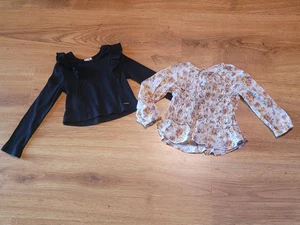 Tahari/Little Lass Lot of 2 Long Sleeve Shirts Girls Size 6 - Picture 1 of 3