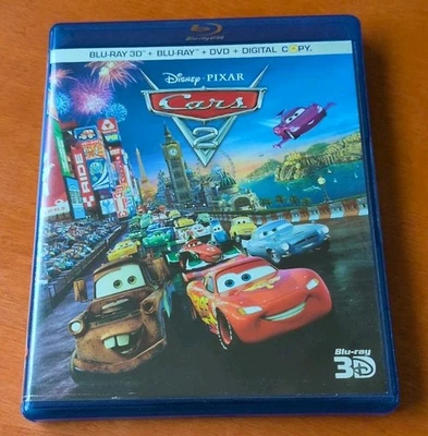 Cars 2 3D blu-ray Owen Wilson  Larry the cable guy  Brad Lewis  John Lasseter - Image 1 of 4