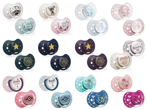 LOVI Baby / Silicone Soother / Pack Of 2 / Choose Your Design&Age / Hygenic Cove