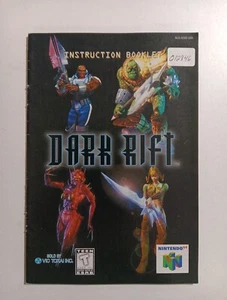 Dark Rift N64 Nintendo 64 Manual Only ~ Instruction Booklet AUTHENTIC - Picture 1 of 4