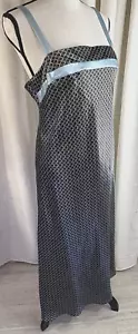 Jones New York Intimates Satin Gown & Robe Set Brown Bl Sleepwear Loungewear S/M - Picture 1 of 17