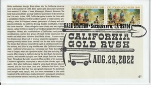 6° Cachets GASS 2022 Sacramento show cancel California Gold Rush 3316 - Picture 1 of 1